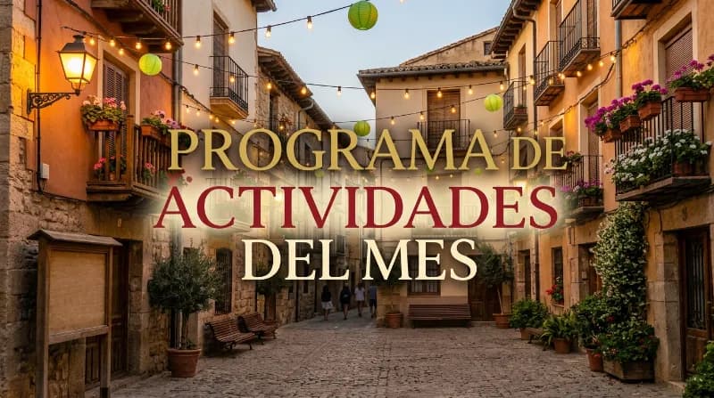 Ejemplo: programa de actividades del mes